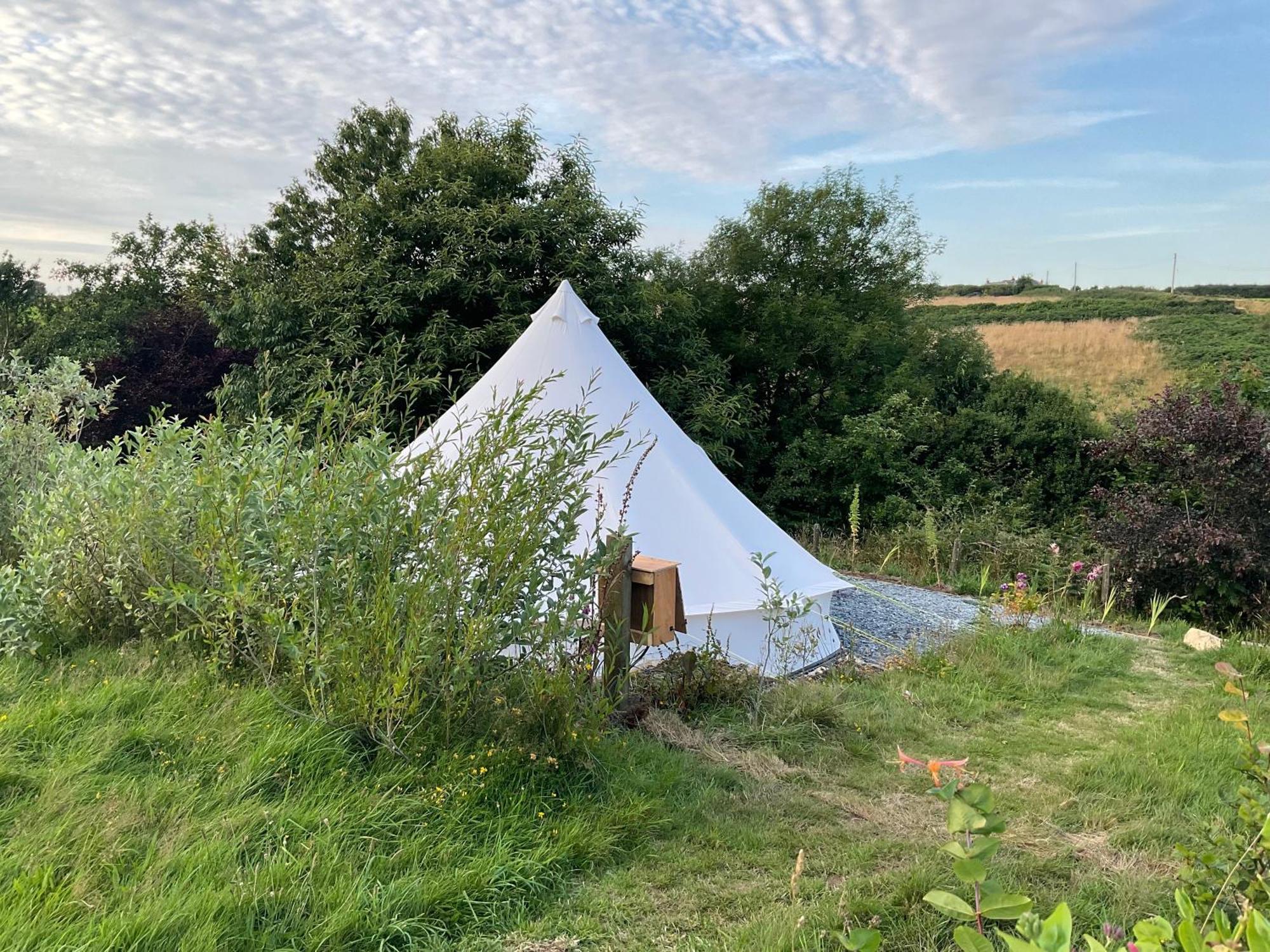 Glamping Meadow Bell Tent Stithians Luaran gambar