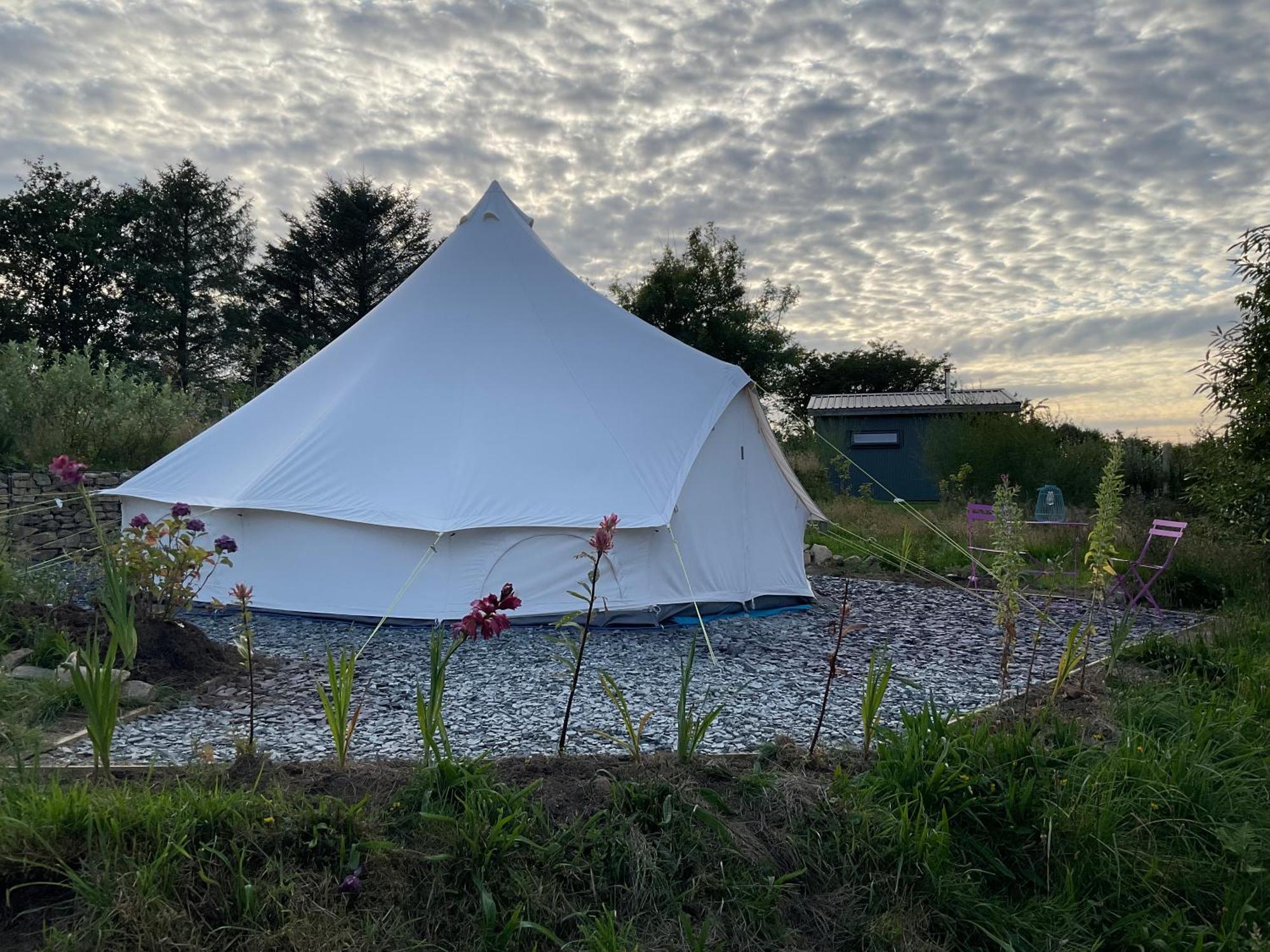 Glamping Meadow Bell Tent Stithians Luaran gambar