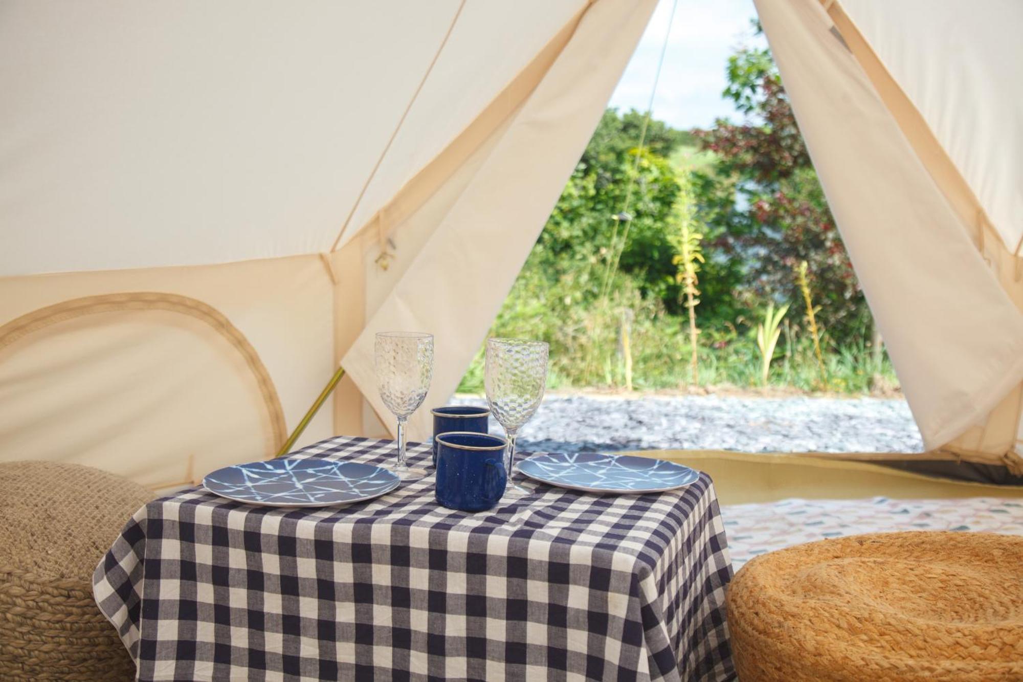 Glamping Meadow Bell Tent Stithians Luaran gambar